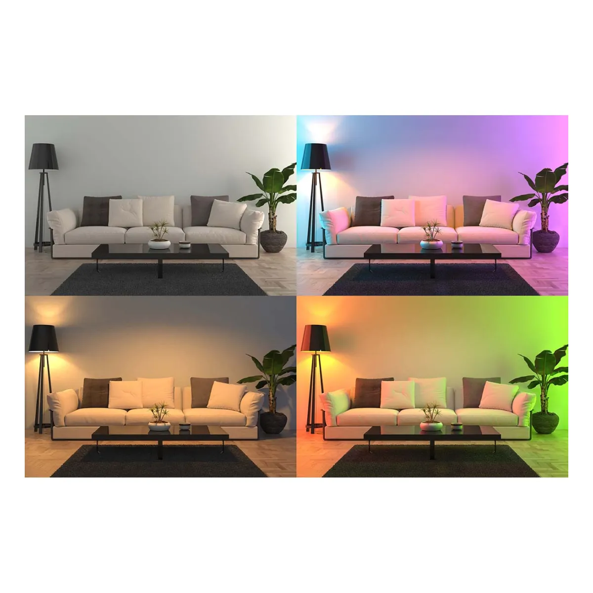 Alecto SMARTLIGHT40 Smarte LED-Farblampe mit Wi-Fi