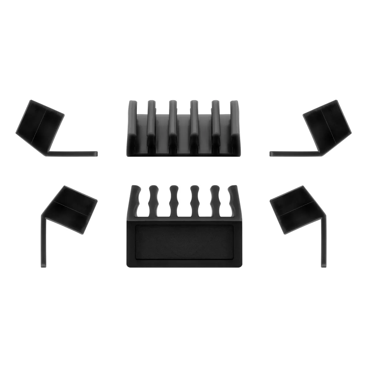 Goobay Kabelmanagement 5-Slots, schwarz