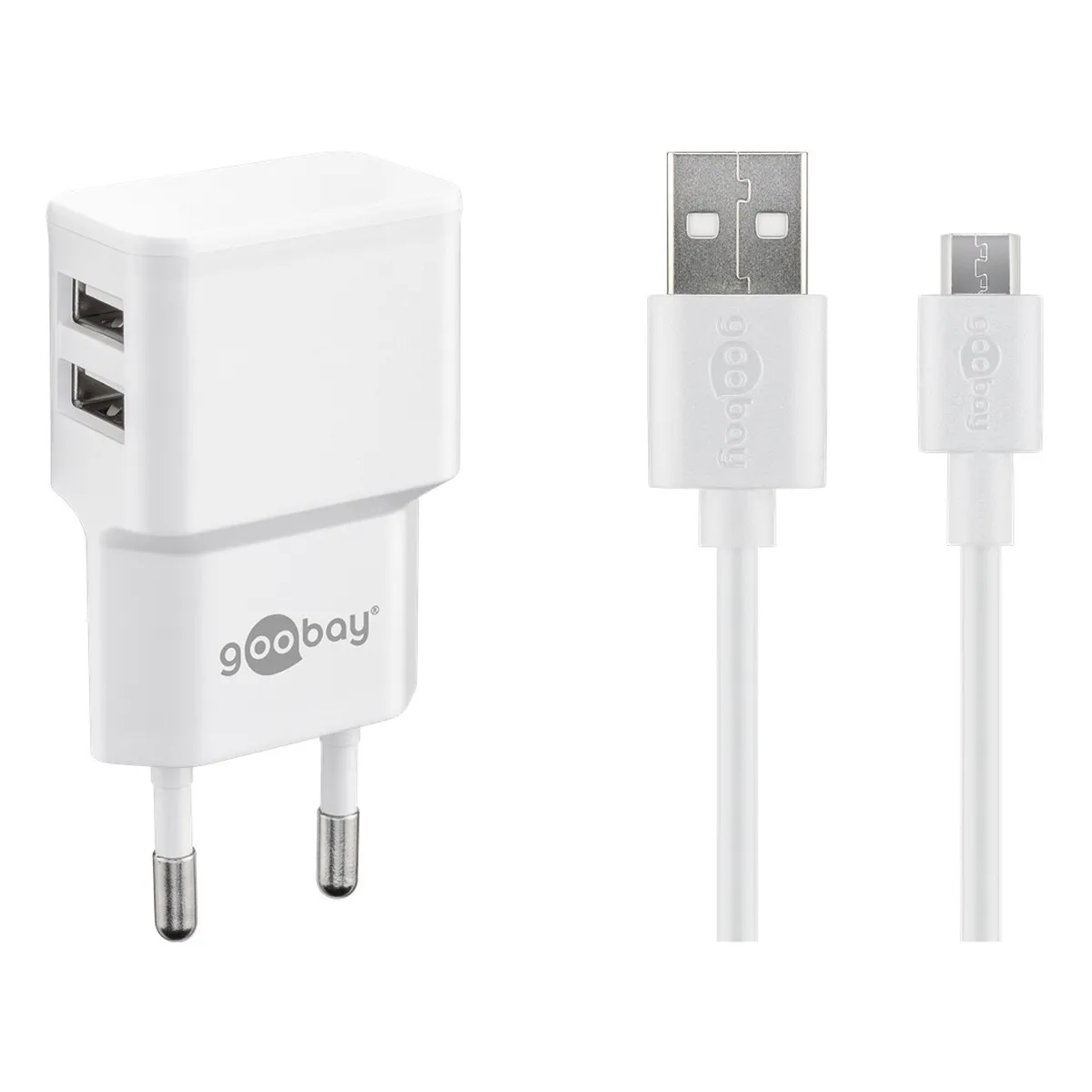 Goobay Micro USB Dual Ladeset 2,4 A
