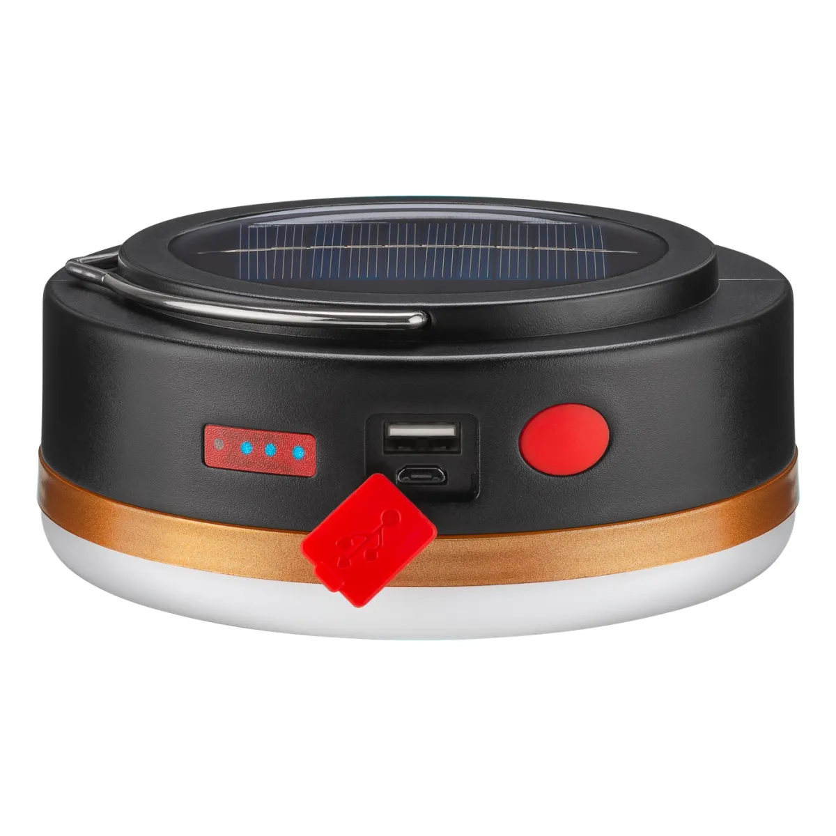 Goobay LED-Solar-Campinglampe mit IR-Fernbedienung