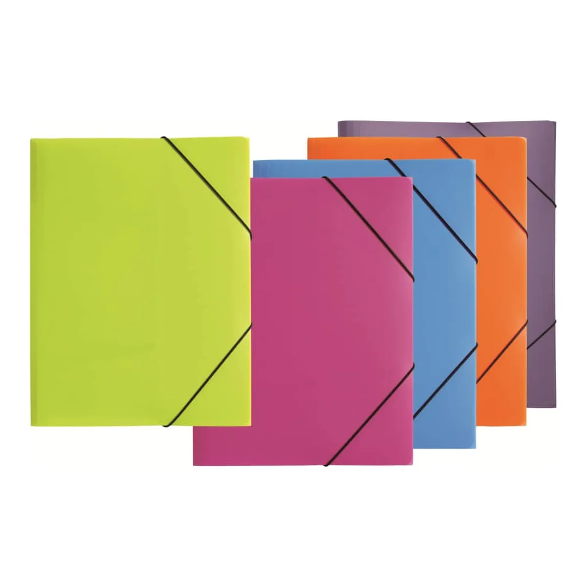 Pagna Gummizugmappe Lucy Colours - A4, PP, hellblau transluzent