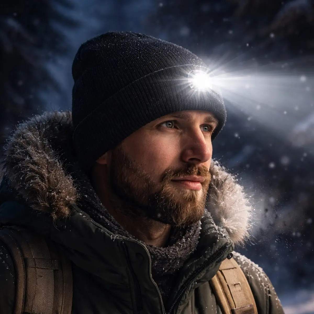 Light´n Cap Mütze mit LED schwarz