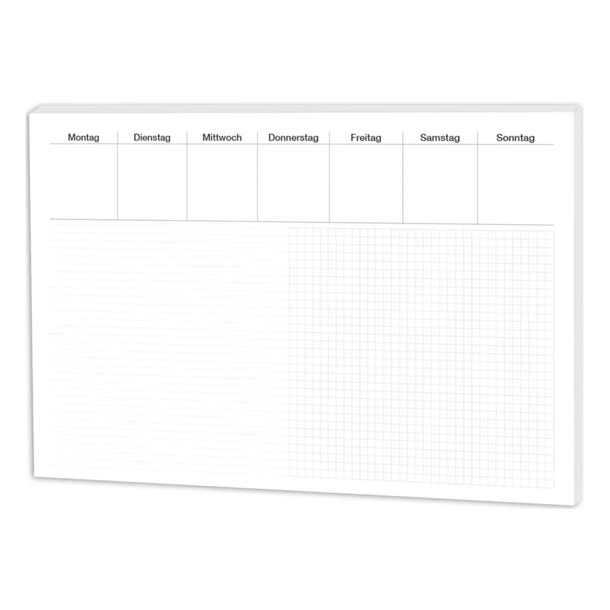 RNK Verlag Schreibunterlage Office - 48 x 33 cm, kariert/liniert, 30 Blatt