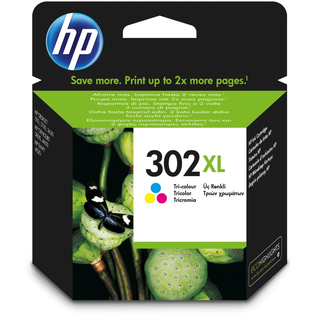 HP XL Druckerpatrone '302 XL' farbig 8 ml