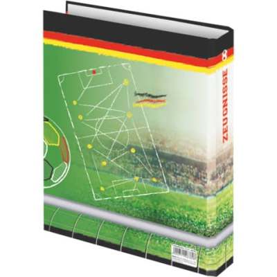 RNK Verlag Zeugnisringbuch Fußballfieber - A4, 4 Ring-Mechanik