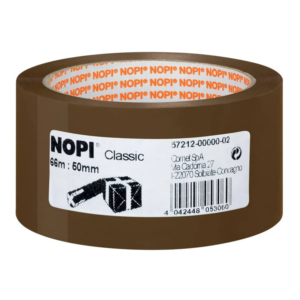 Nopi Verpackungsklebeband Classic, 50 mm x 66 m, braun