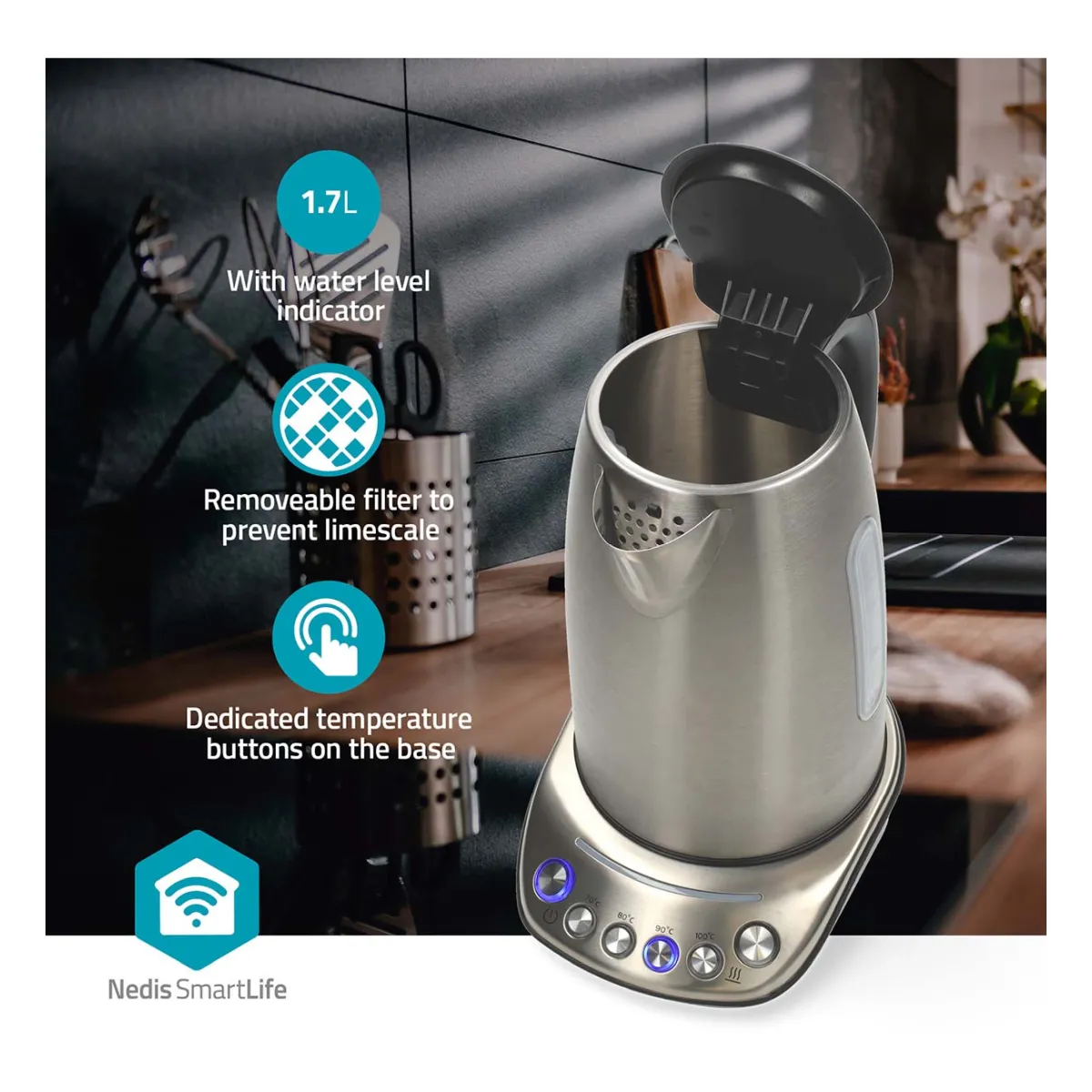 Nedis SmartLife Wasserkocher Nedis SmartLife Wasserkocher