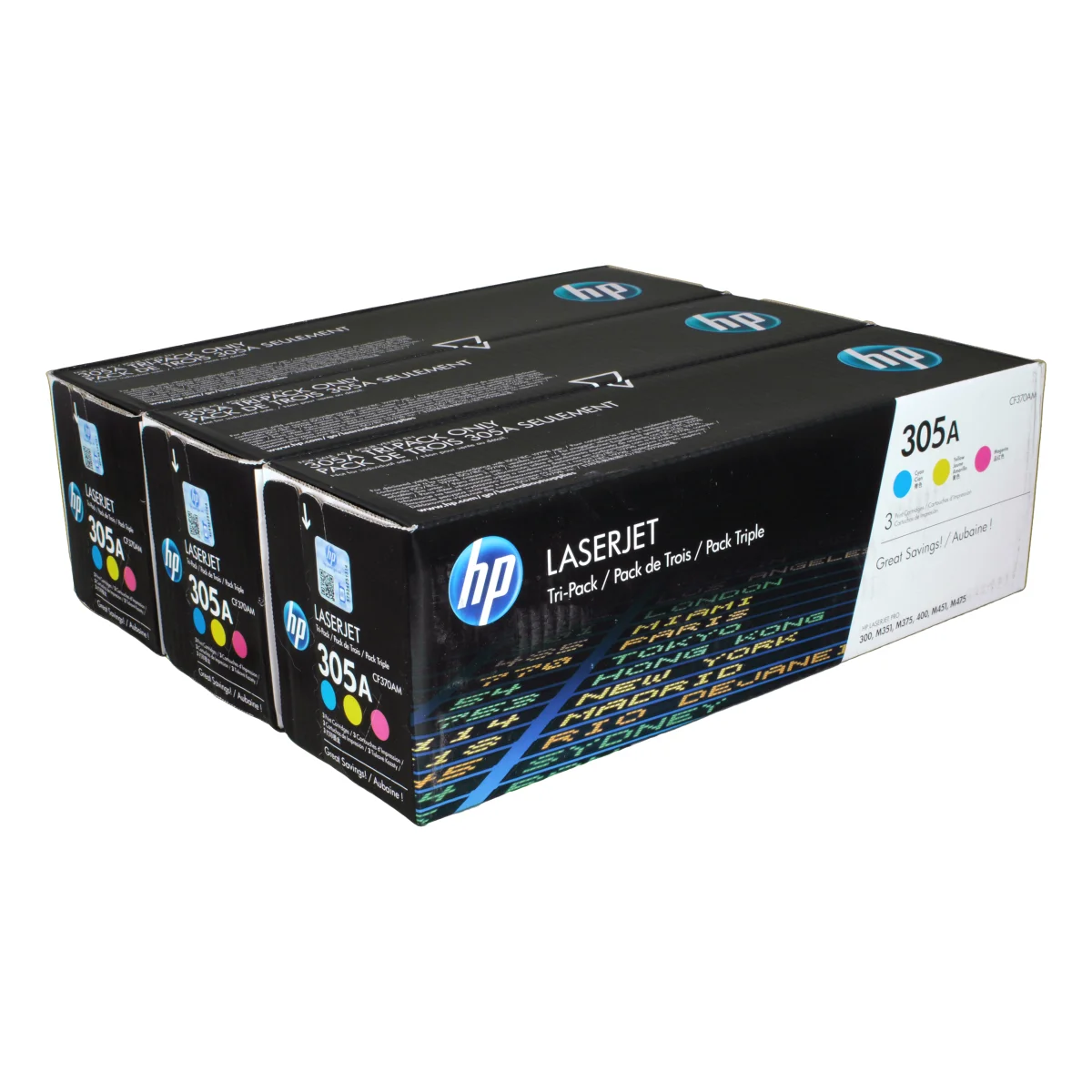 HP 305A Toner cyan magenta gelb 2.200 Seiten (CE410A)