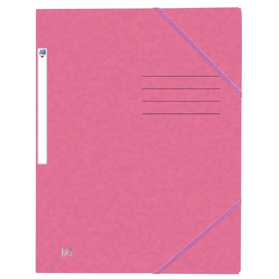 OXFORD Eckspannermappe TOPFILE+ - A4, Rückenschild, Karton, rosa
