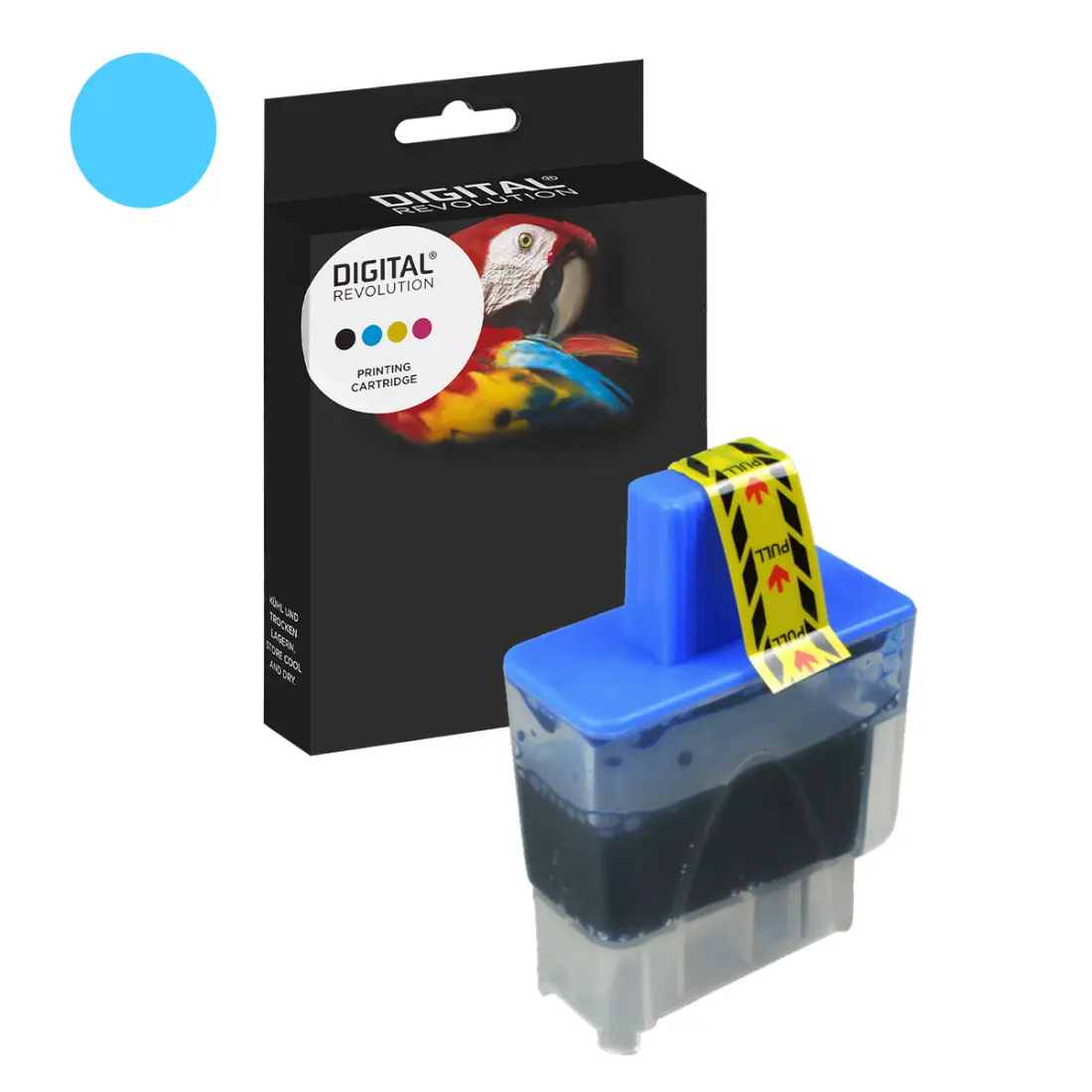 Brother LC-900 C, LC-47 C - alternative Patrone 'cyan' 16,6 ml - Digital Revolution