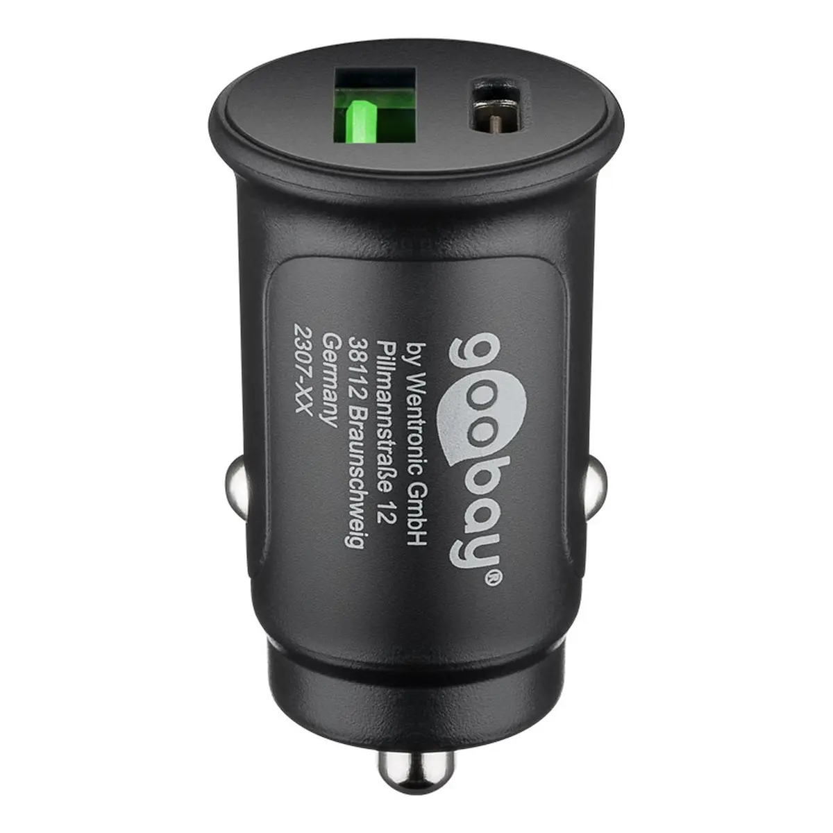 Goobay Dual-USB Auto-Schnellladeset USB-C™ (27 W)