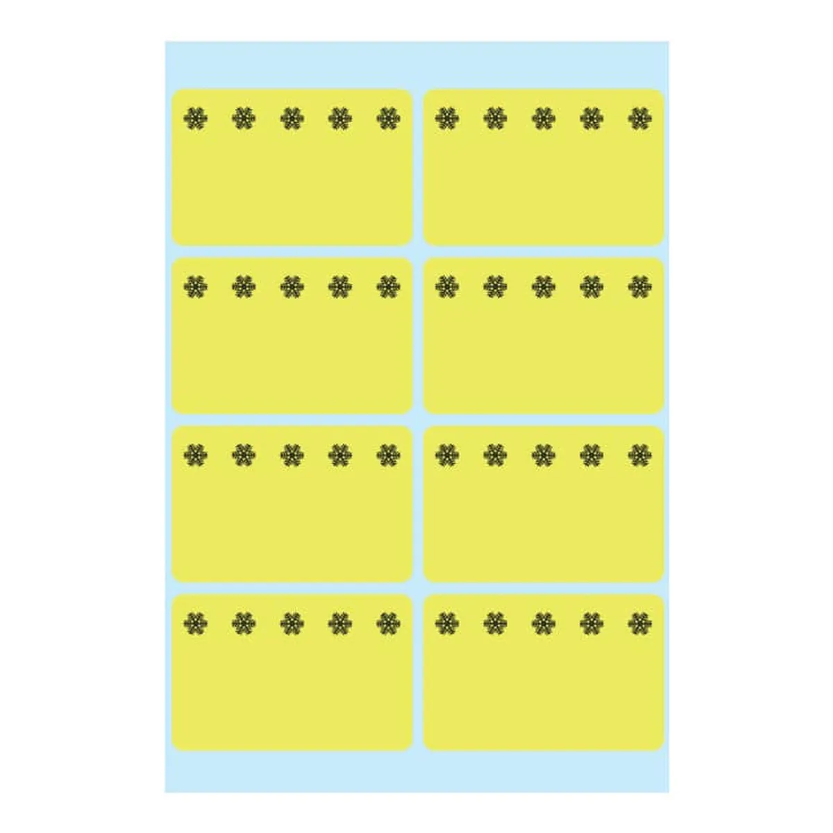 Herma Tiefkühletiketten gelb 26x40 mm Eiskristalle 48 St.