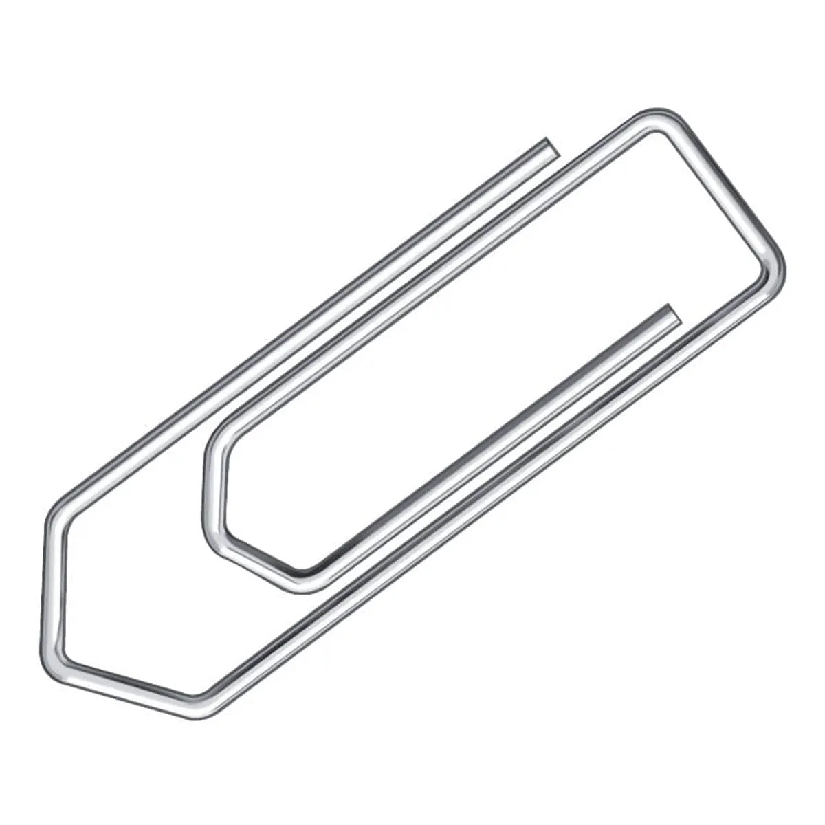 Q-Connect Briefklammer, Metall, 26 mm, verzinkt, Schachtel mit 100 Stück