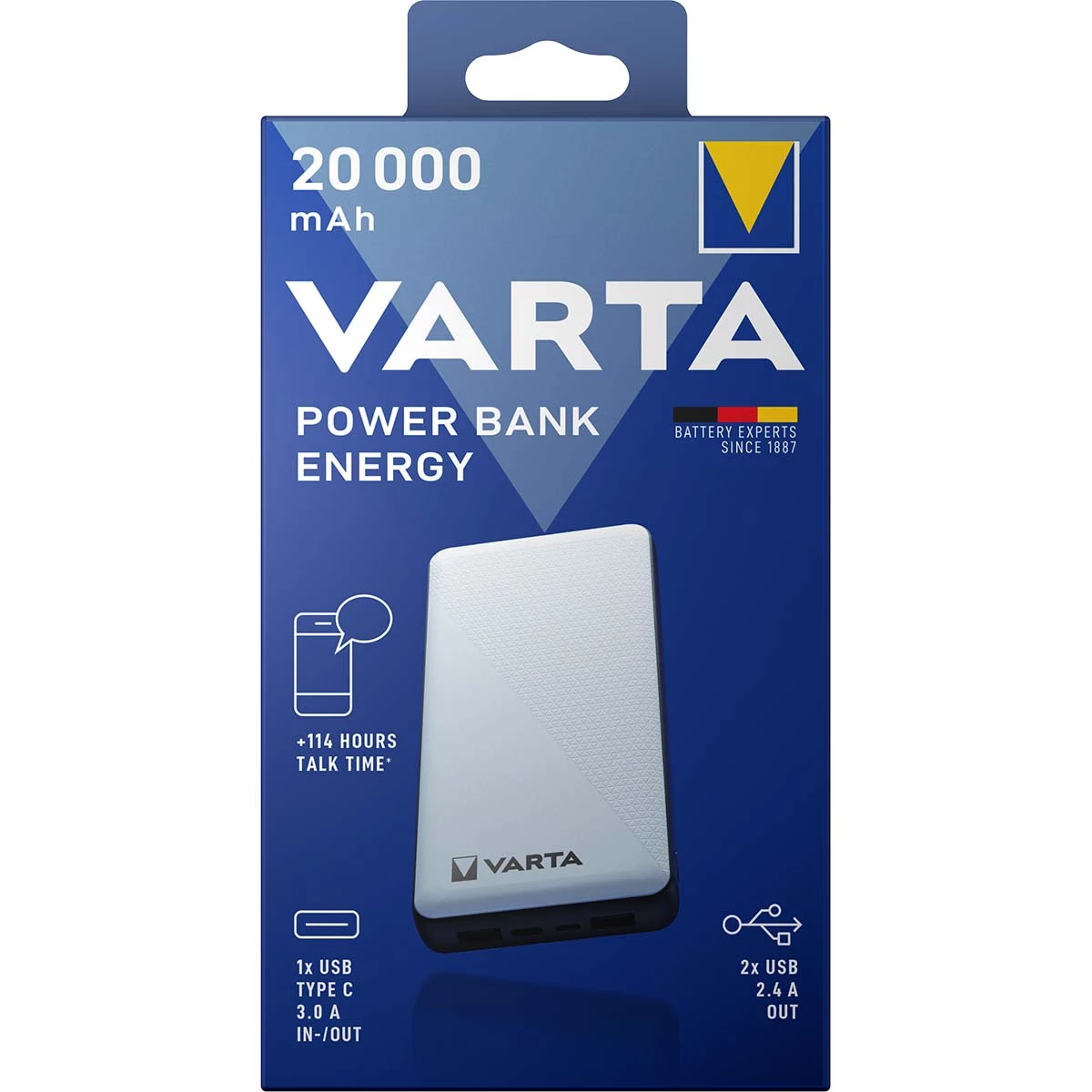 Varta Powerbank Energy 20.000 mAh
