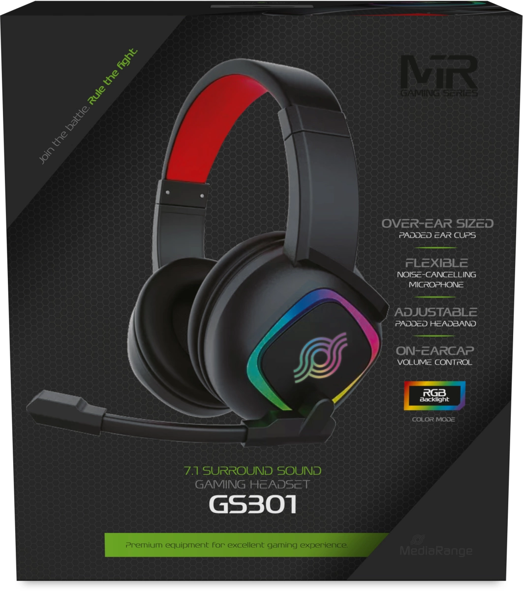 MediaRange 7.1 Surround Sound Gaming-Headset