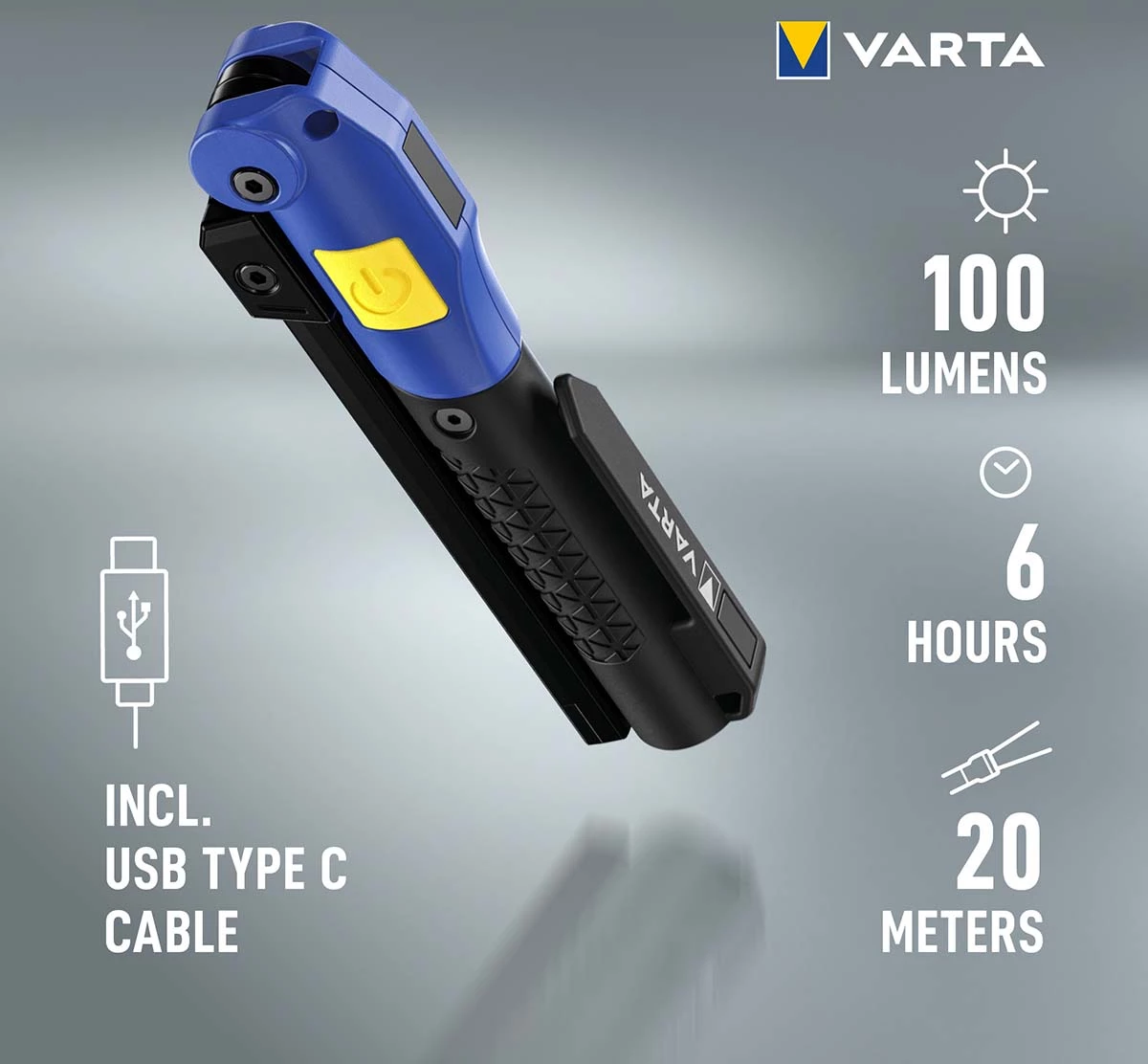 Varta Work Flex® Multifunktionsleuchte F20R wiederaufladbar
