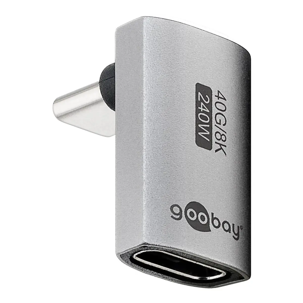 Goobay USB-C™-Adapter vertikal 90° lang, USB4™