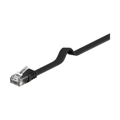 Goobay Flach-Patchkabel CAT6 U/UTP schwarz 0.5m