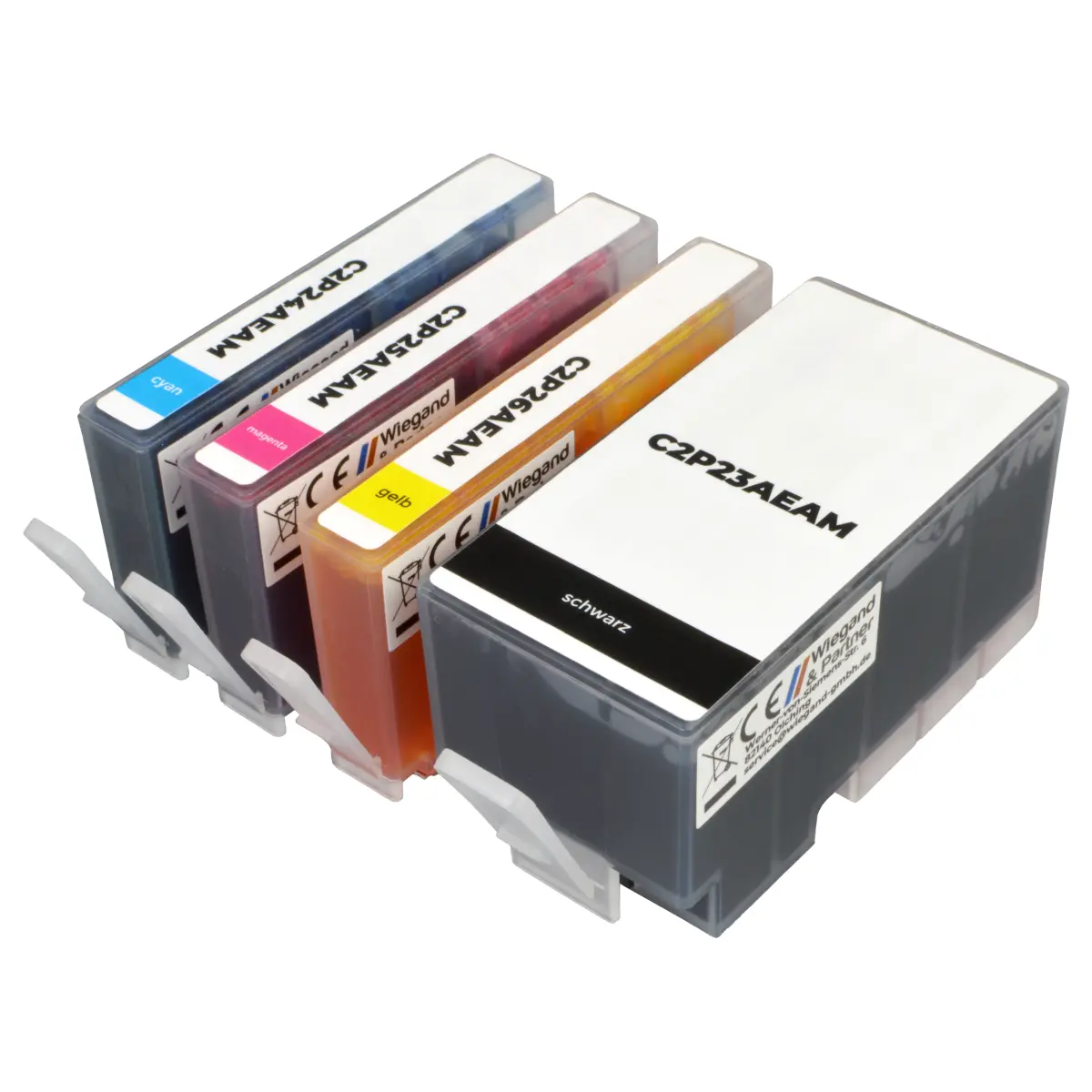 HP 934 / 935 - alternatives XL Patronen MultiPack schwarz cyan magenta gelb 1x 56,6 ml | 1.300 Seiten (BK), 3x 14,6 ml | 3x 1.000 Seiten (CMY) - Digital Revolution
