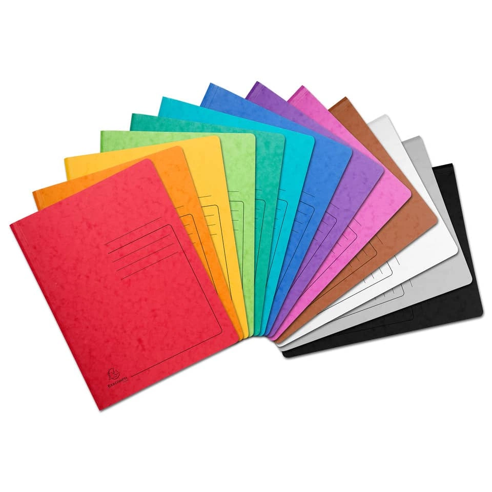 EXACOMPTA Spiralhefter - A4, 300 Blatt, Colorspan-Karton, 355 g/qm, blau