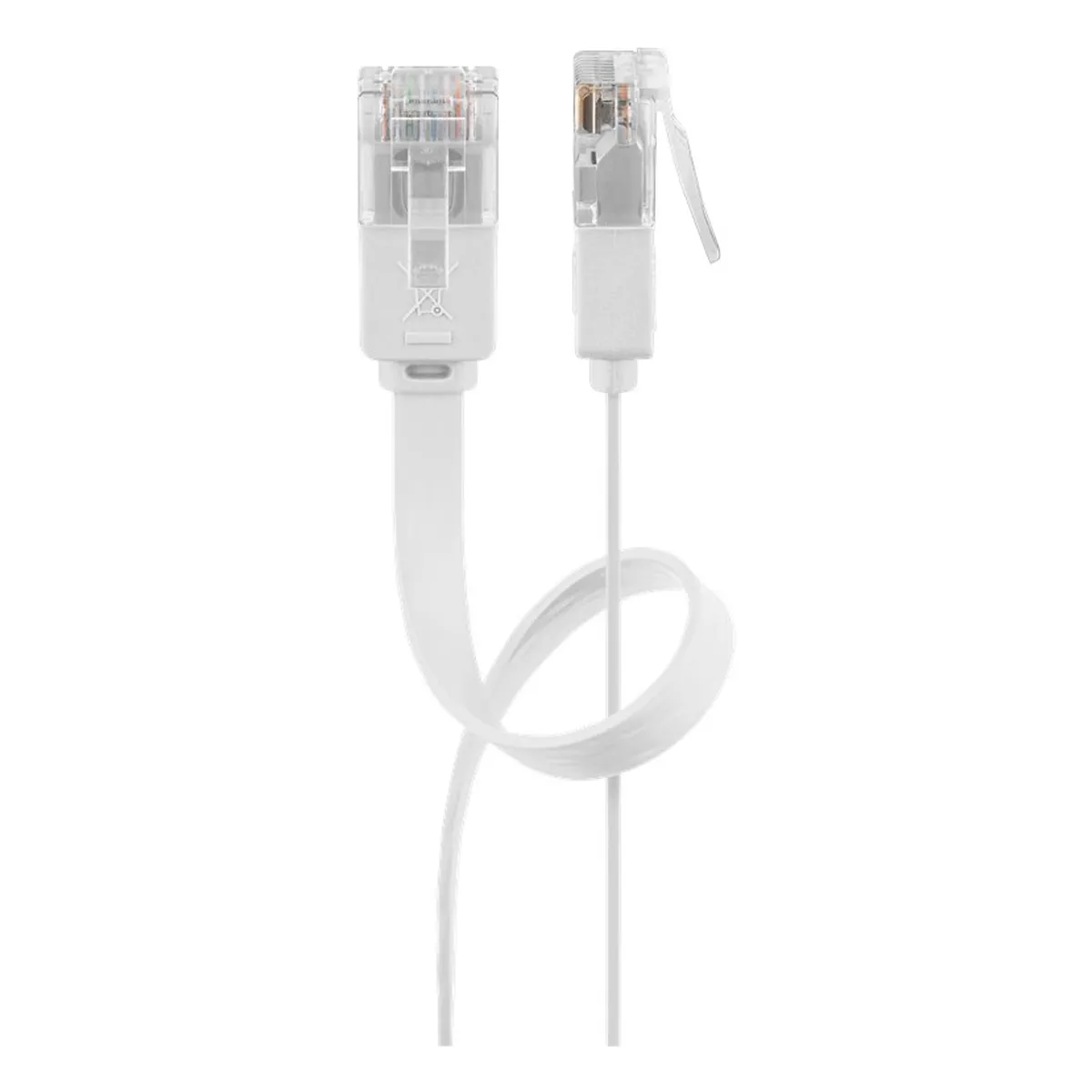 Goobay Flach-Patchkabel CAT5e U/UTP weiß 15m