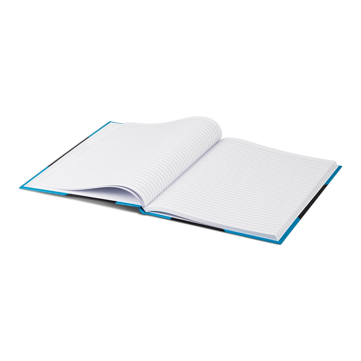 Stylex Kladde DIN A4, schwarz/blau, liniert