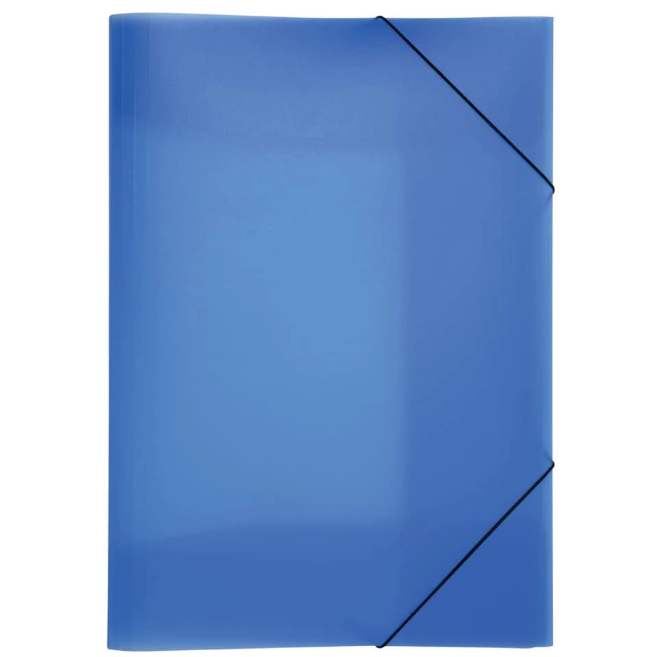 Pagna Gummizugmappe Lucy Basic - A3, blau, PP, 3 Einschlagklappen