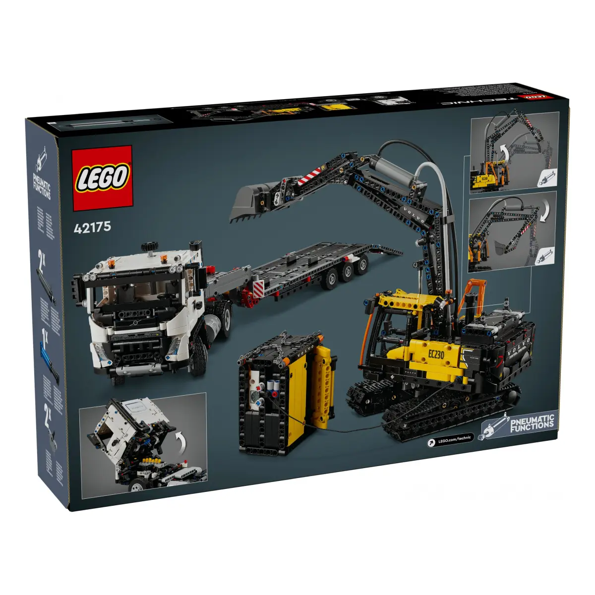 LEGO® Technic Volvo FMX LKW mit EC230 Electric Raupenbagger 42175