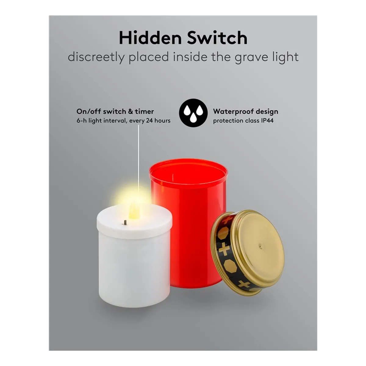 Goobay LED-Grablicht, rot