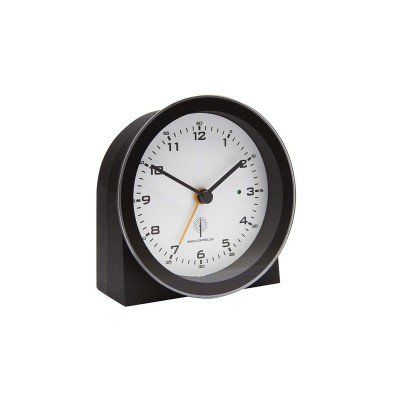 Funkgesteuerter Wecker analog Schwarz/Weiss