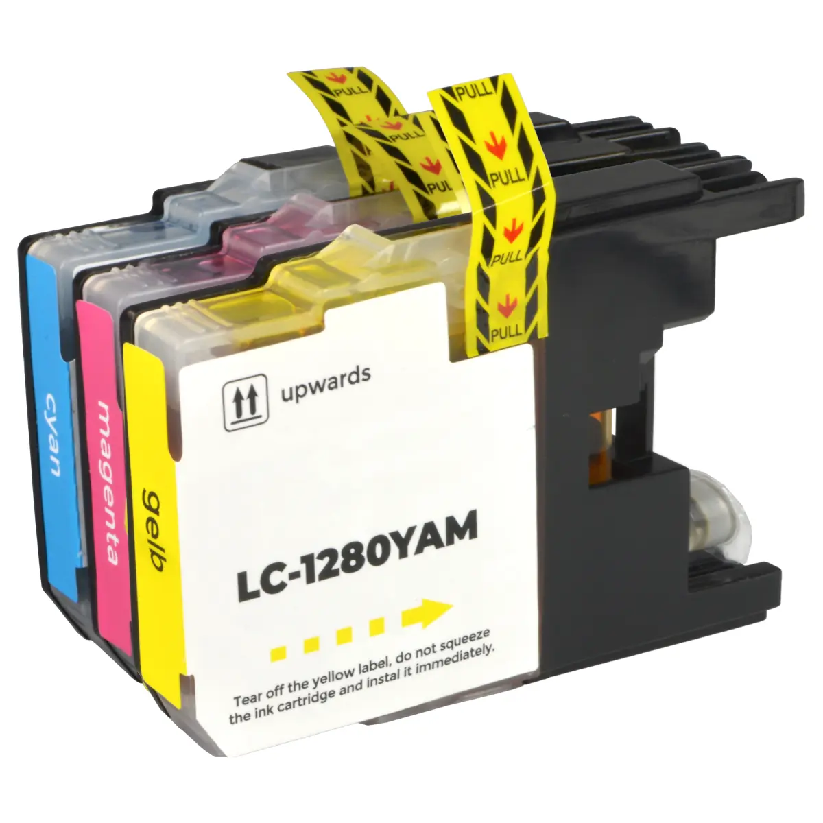 Brother LC-1280 - alternatives XL Patronen MultiPack 'cyan magenta gelb' 3x 16,6 ml | 3.955 Seiten - Digital Revolution