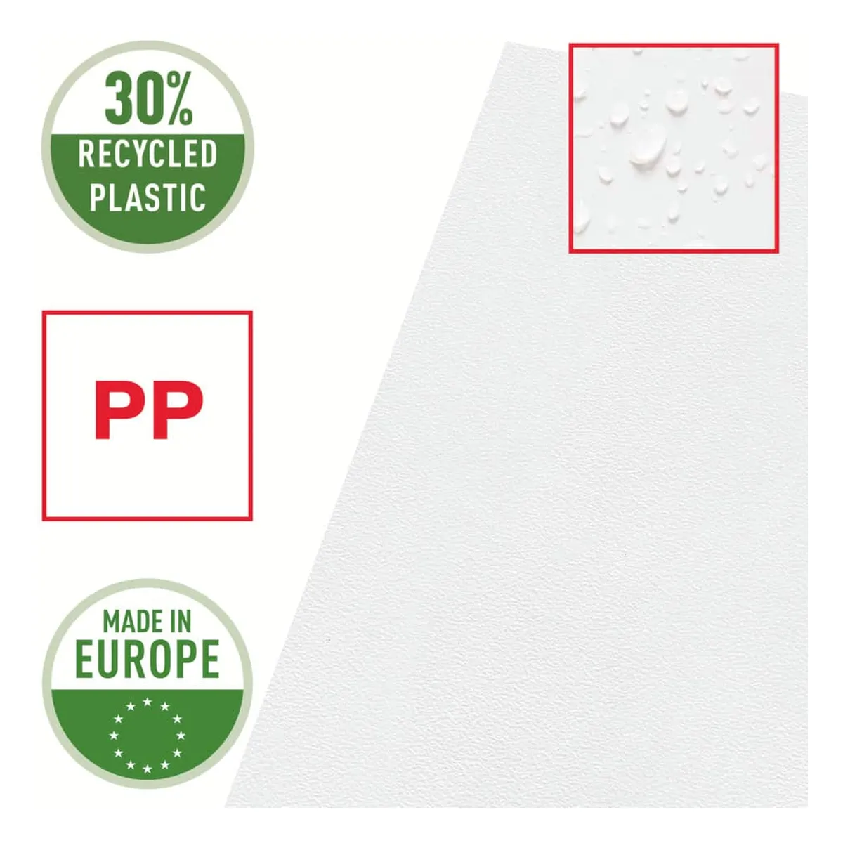 Esselte Sichthülle Standard Plus, A4, PP, genarbt, 100 Stück, farblos