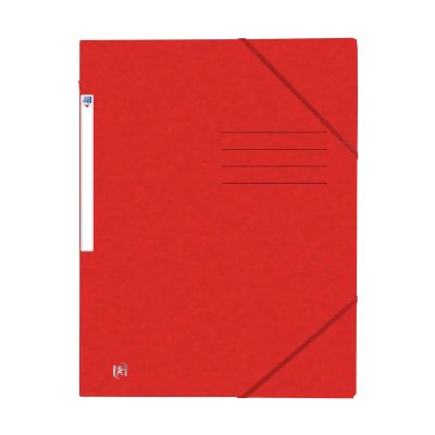 Eckspannermappe TOPFILE+ - A4, Rückenschild, Karton, rot