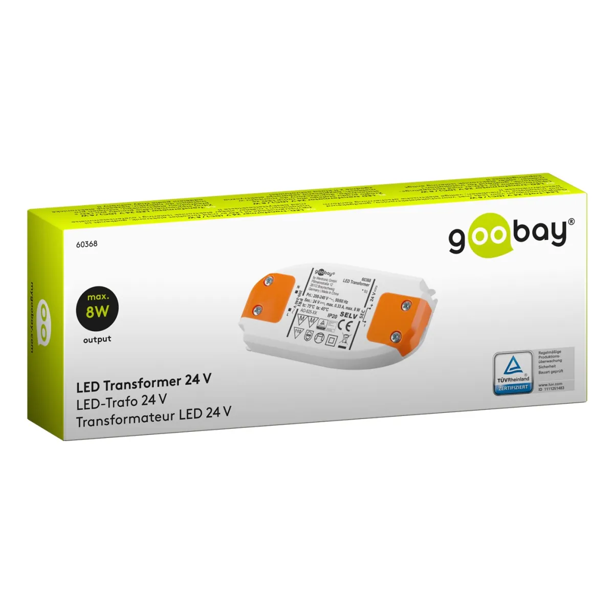 Goobay LED-Trafo 24 V/8 W