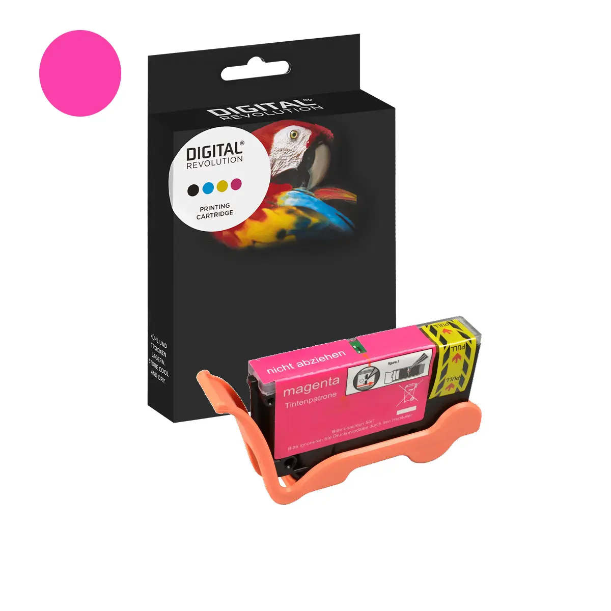 Lexmark 100A - alternative Patrone 'magenta' 9,6 ml | 480 Seiten - Digital Revolution