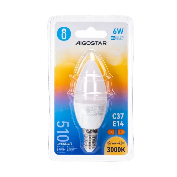 Aigostar LED 'Kerze', 6W, E14