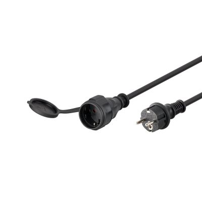 Goobay Netzkabel 5 m, Schwarz