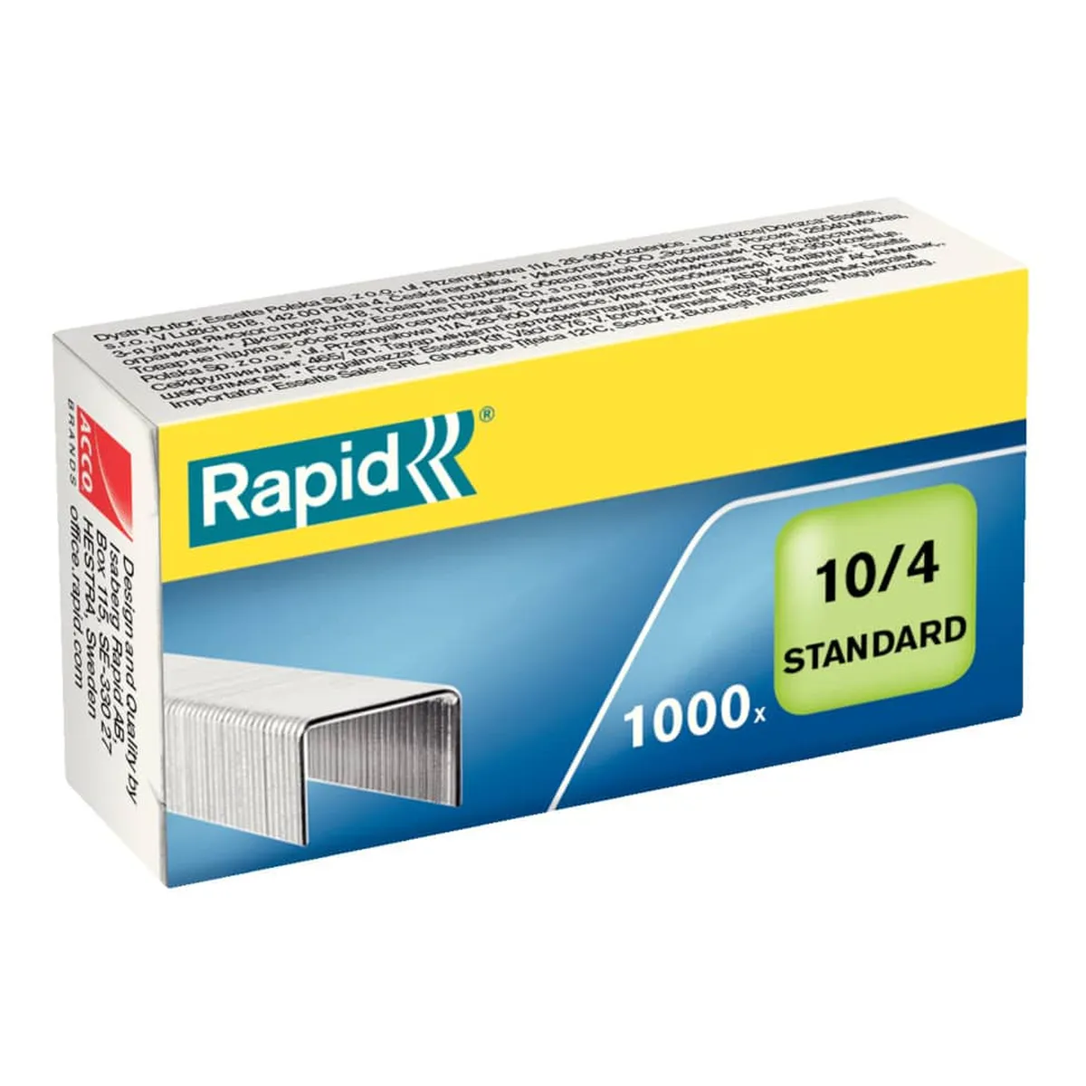 Rapid Heftklammern No. 10 - Standard, verzinkt, 1000 Stück