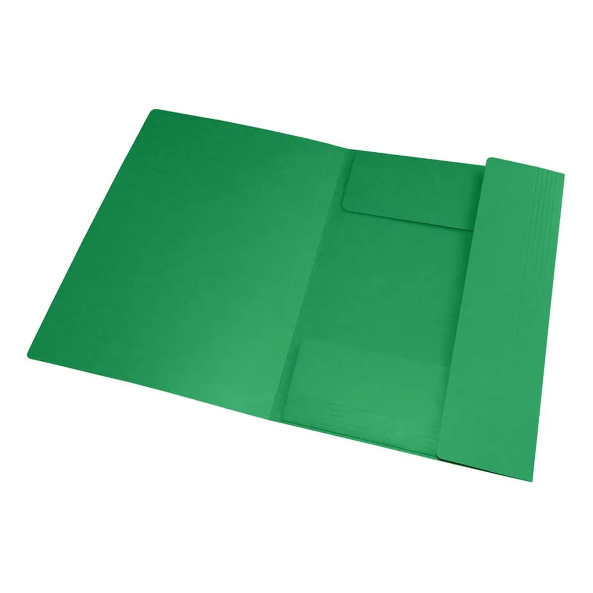 OXFORD Eckspannmappe TOP FILE+ - A4, 390 g/qm, Karton, Gummizug, grün