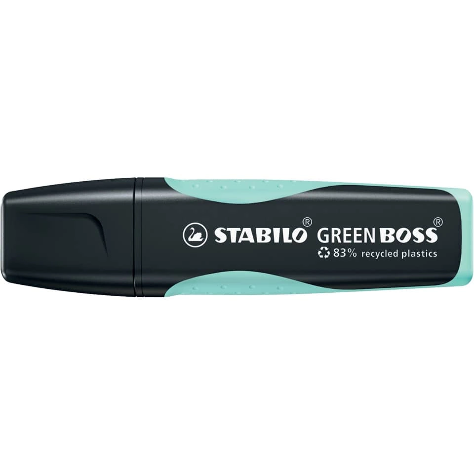 STABILO® Umweltfreundlicher Textmarker - GREEN BOSS Pastel - Einzelstift - zartes Türkis
