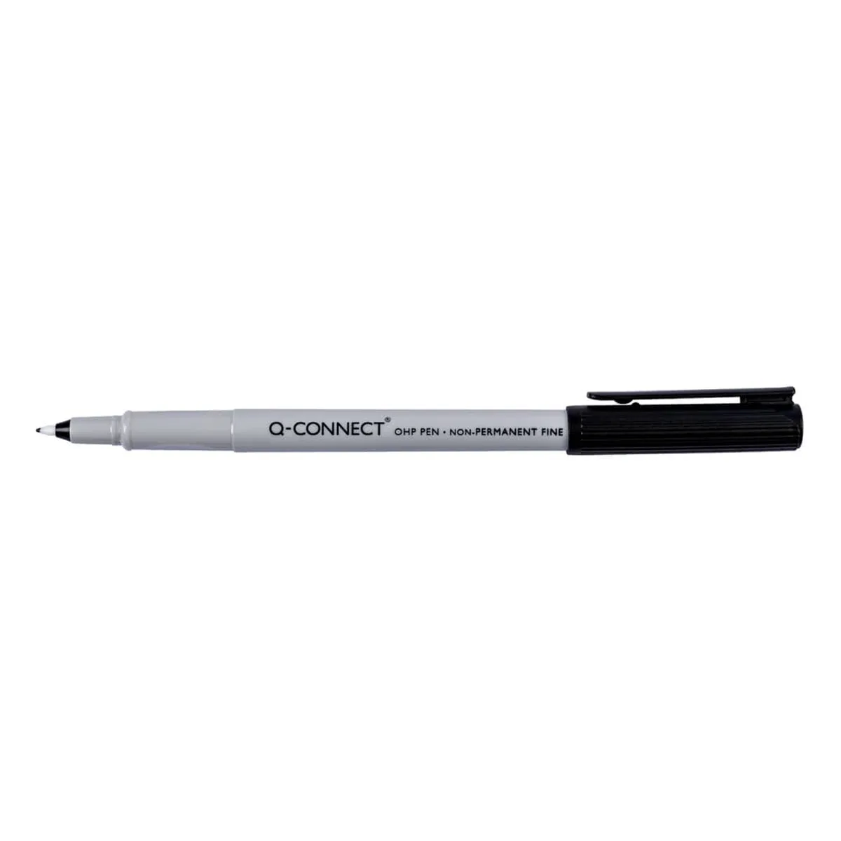 Q-Connect Faserschreiber, non-permanent, ca. 0,5 mm (F), schwarz