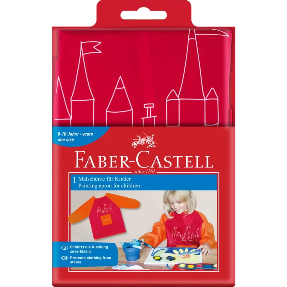 Faber-Castell Malschürze  rot/orange