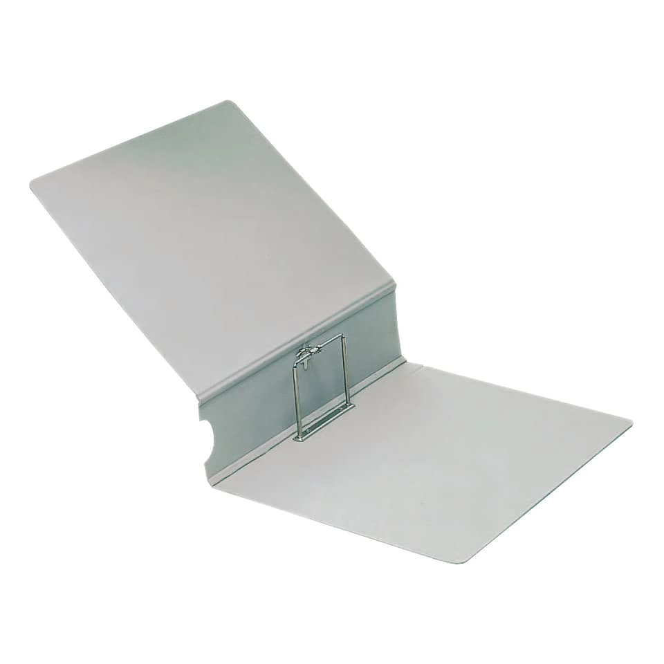 Leitz Archiv-Ordner A4, Steckmechanik, Lederpappe, grau