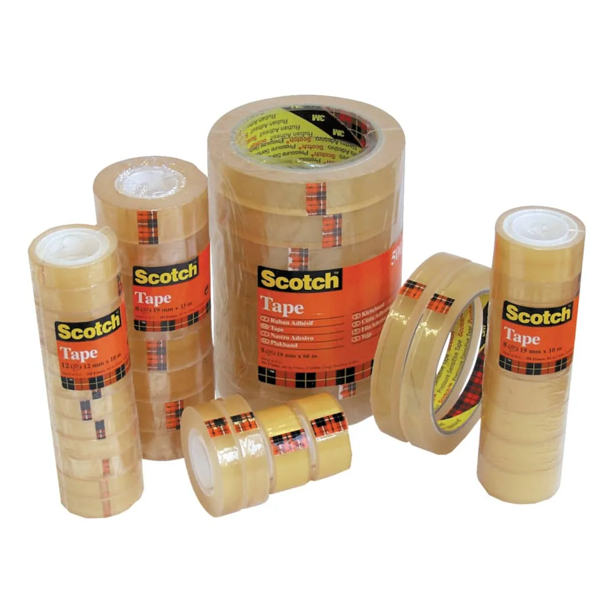 Scotch Klebeband Transparent 508, PP, 10 m x 15 mm, 10 Rollen