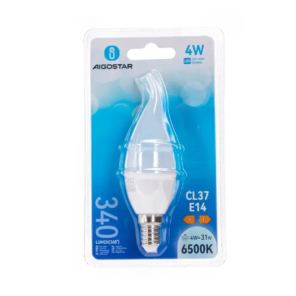 Aigostar LED 'Kerze', 4W, 260°, E14