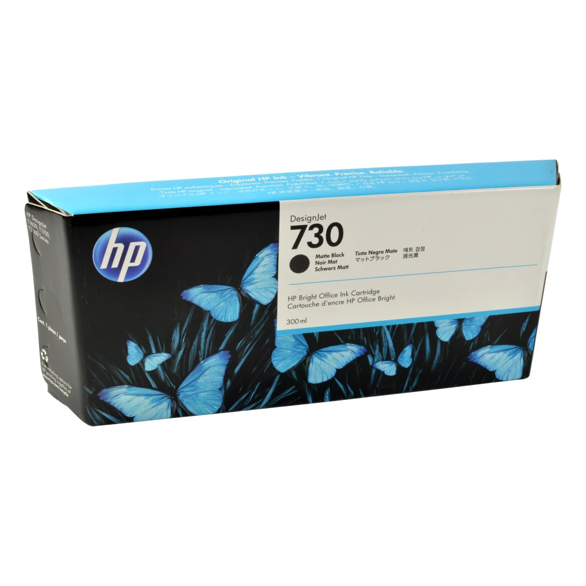 HP 730 Druckerpatrone matt schwarz 300 ml (P2V71A)