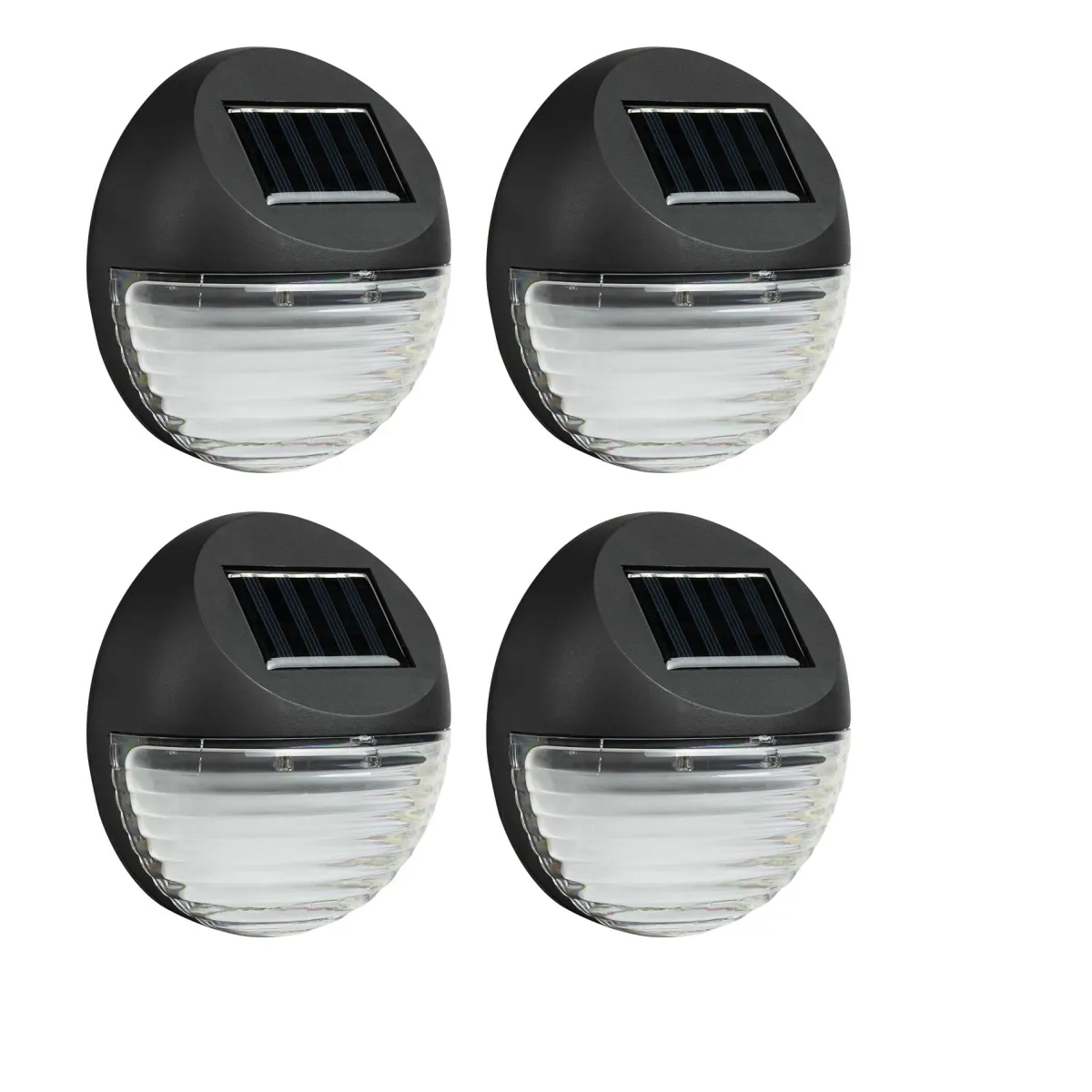 LED Solar-Wandleuchten, 4er