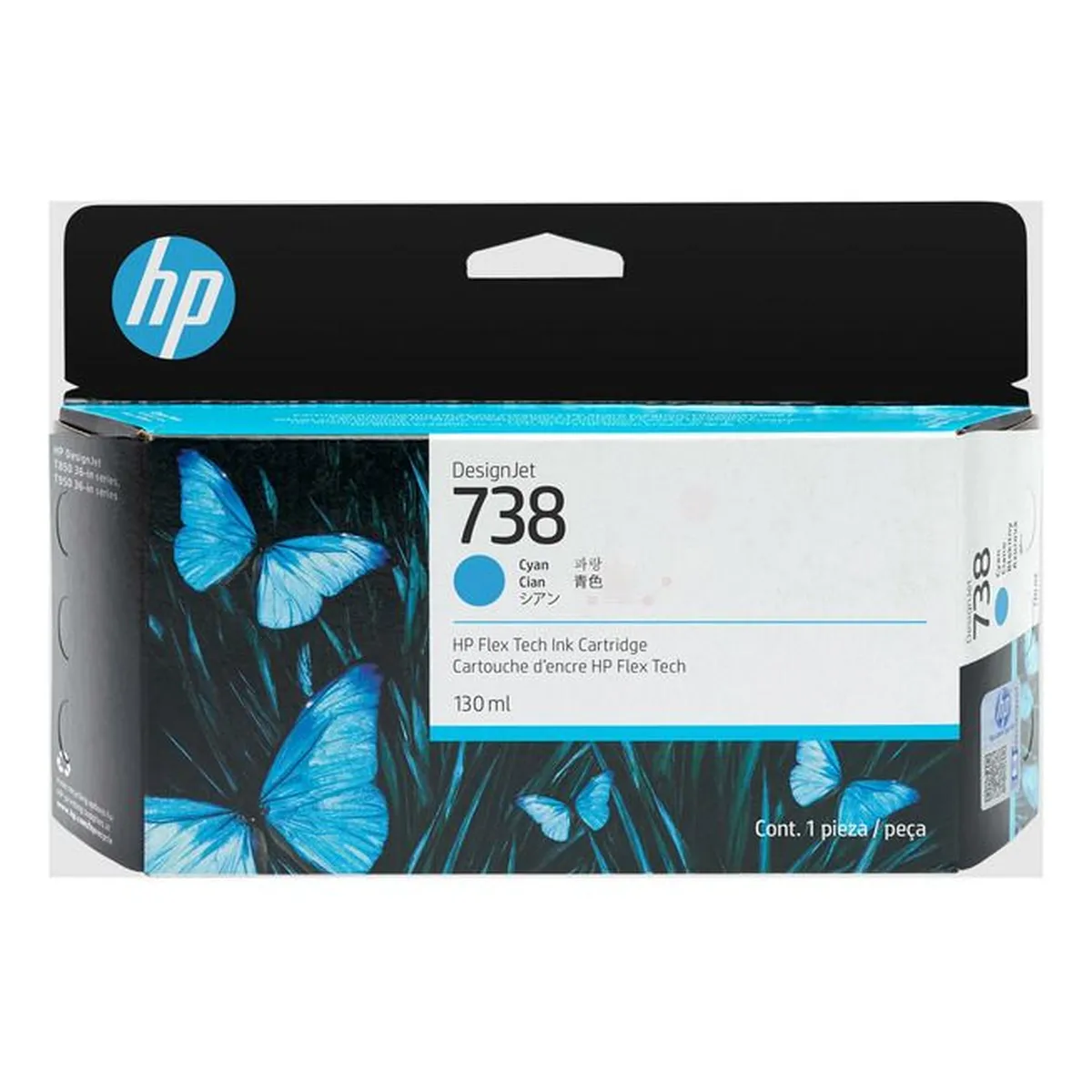 Druckerpatrone HP '738' cyan 130 ml (498N5A)