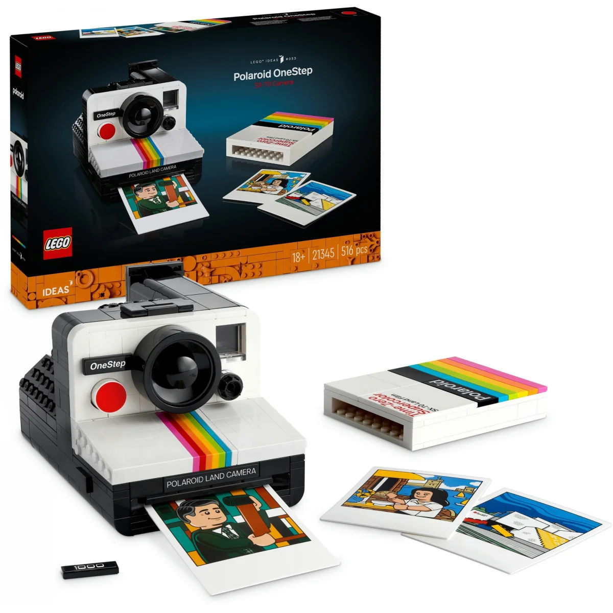 LEGO® Ideas Polaroid OneStep SX-70 Sofortbildkamera 21345 LEGO® Ideas Polaroid OneStep SX-70 Sofortbildkamera 21345