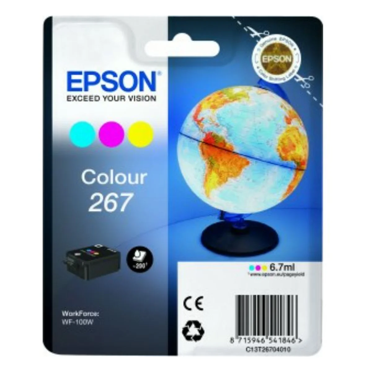 Druckerpatrone Epson 267 farbig 7 ml | 200 Seiten (C13T26704010)